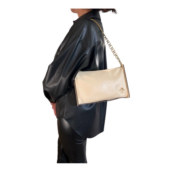 ⚡️SOLD⚡️ MANU Atelier Carmen Calfskin Leather Convertible Crossbody Shoulder Bag - Picture 4 of 11